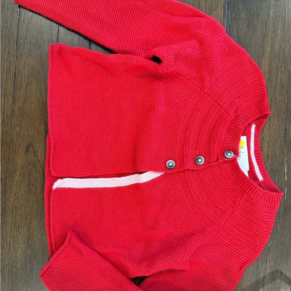 Boden Vibrant Red Knit Sweater